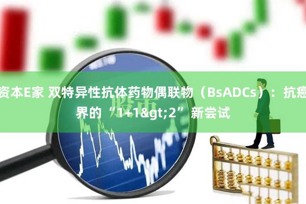 资本E家 双特异性抗体药物偶联物（BsADCs）：抗癌界的 “1+1>2” 新尝试